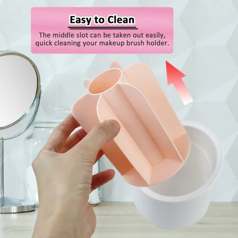 RotatingMakeupBrushHolder14 360° Rotating Makeup Organizer
